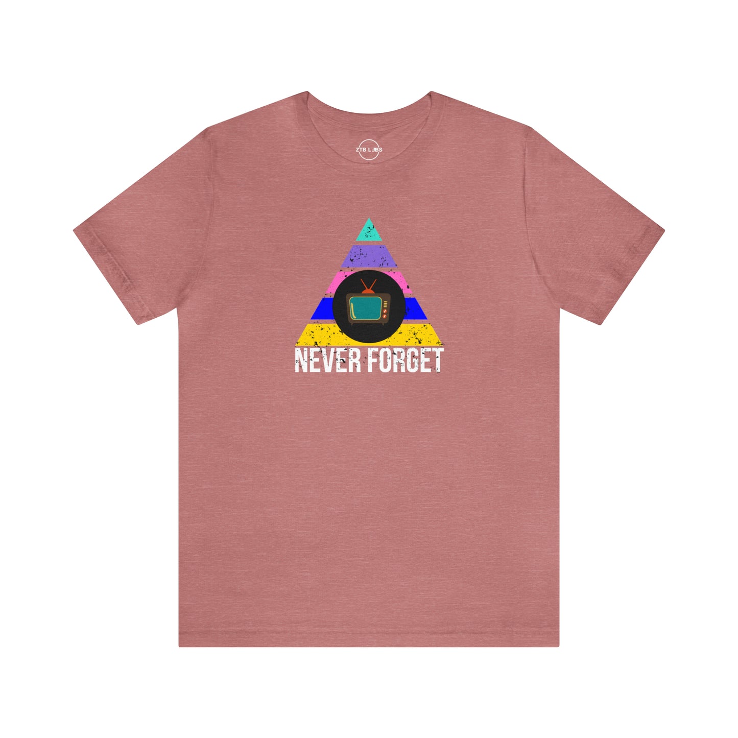 Meme Shirt: Never Forget TV Color, Rabbit Ears, Funny Shirt, Boomer Shirt, 90s shirt, Unisex, T Shirt, GM