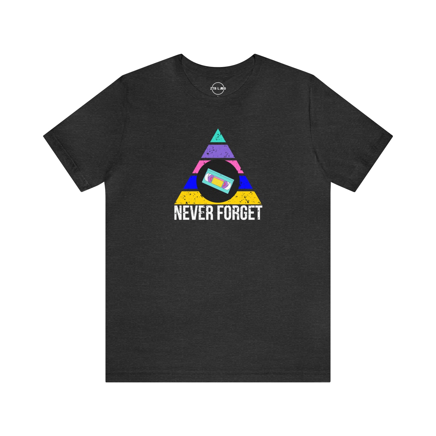 Meme Shirt: Never Forget VHS Color, Funny Shirt, Boomer Shirt, 90s shirt, Unisex, T Shirt, GM