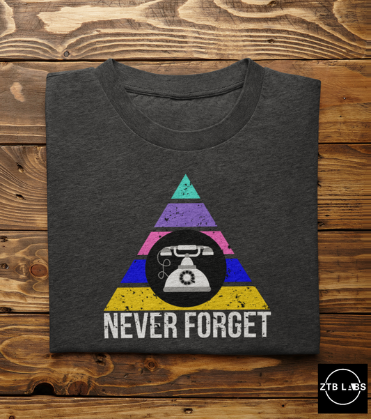 Meme Shirt: Never Forget Phone Clear, Funny Shirt, Boomer Shirt, 90s shirt, Unisex, T Shirt