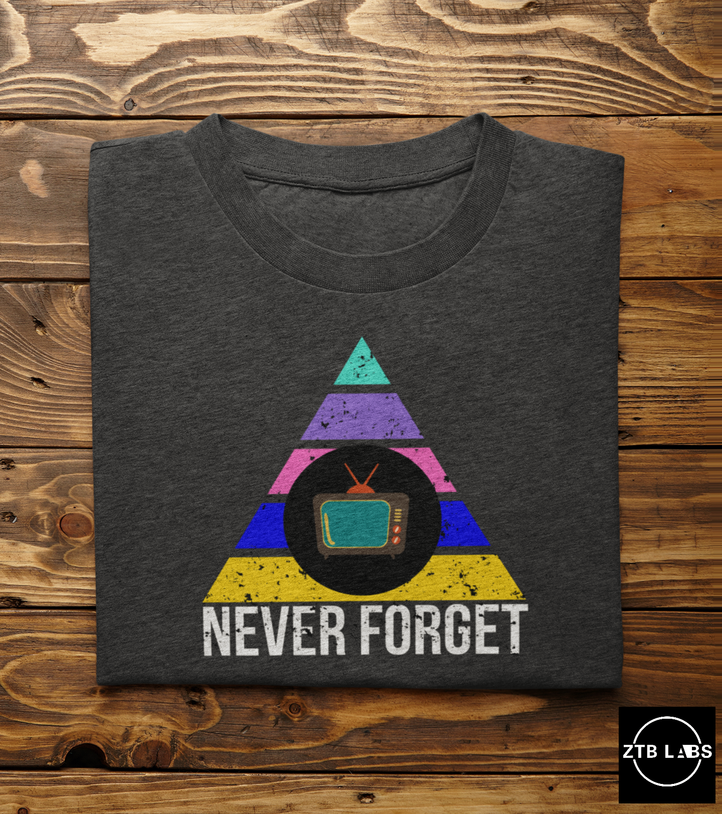 Meme Shirt: Never Forget TV Color, Rabbit Ears, Funny Shirt, Boomer Shirt, 90s shirt, Unisex, T Shirt, GM