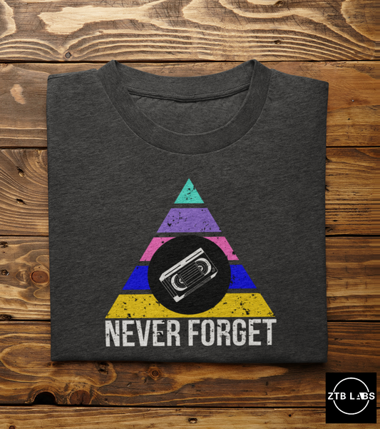 Meme Shirt: Never Forget VHS Clear, Funny Shirt, Boomer Shirt, 90s shirt, Unisex, T Shirt, GM, VHS